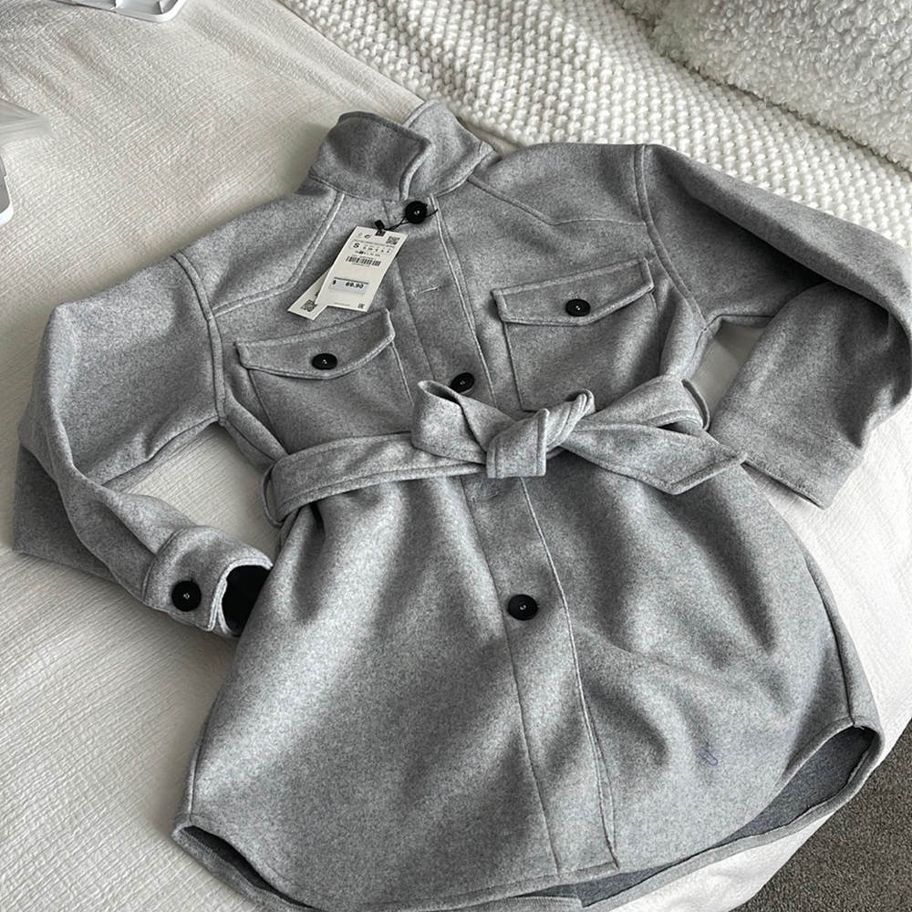 Brand-new with tags, Zara flannel jacket/shacket. Size S